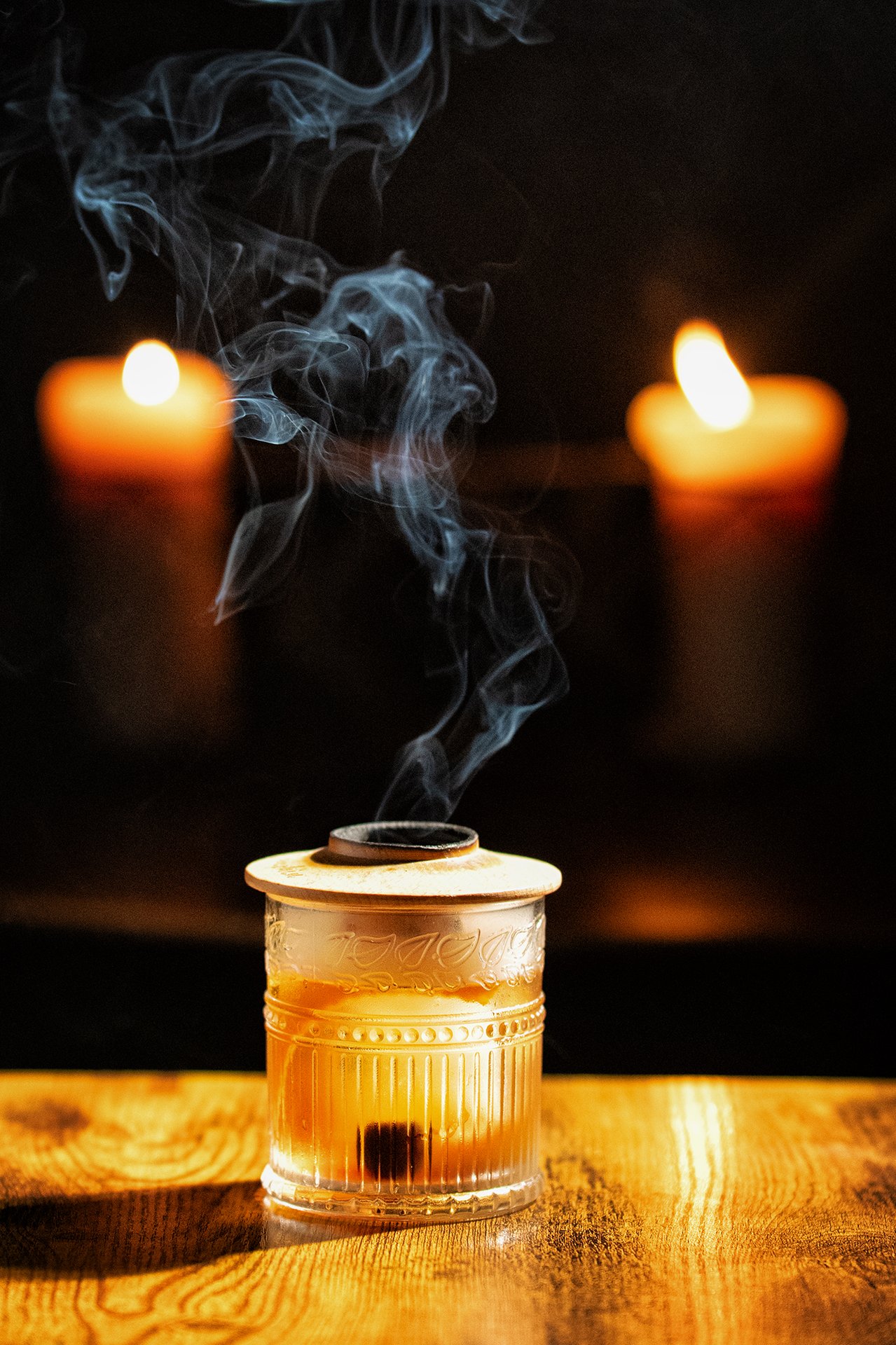 Smoked old fashioned